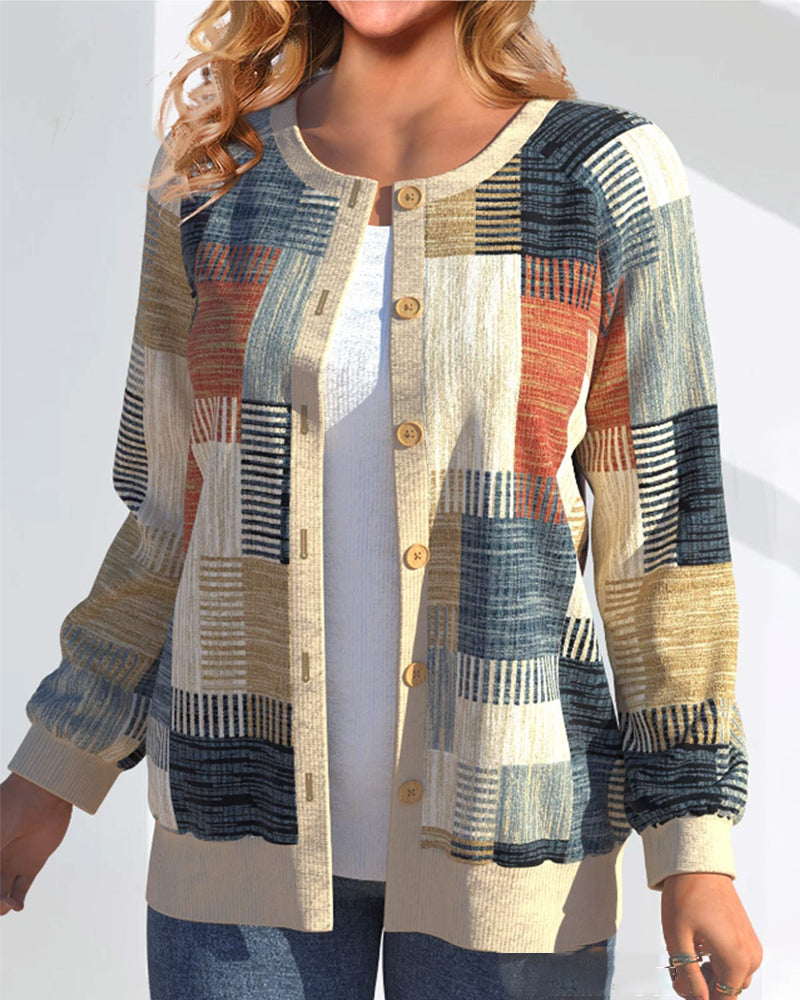 Acacia | Chic Patchwork Cardigan