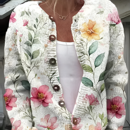 Freya | Floral Print Cardigan