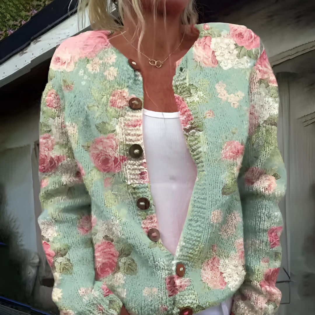 Freya | Floral Print Cardigan