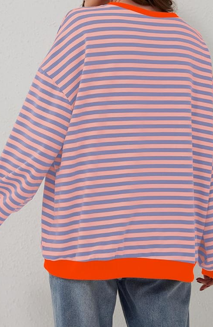 Emma | Cozy Oversized Striped Pullover