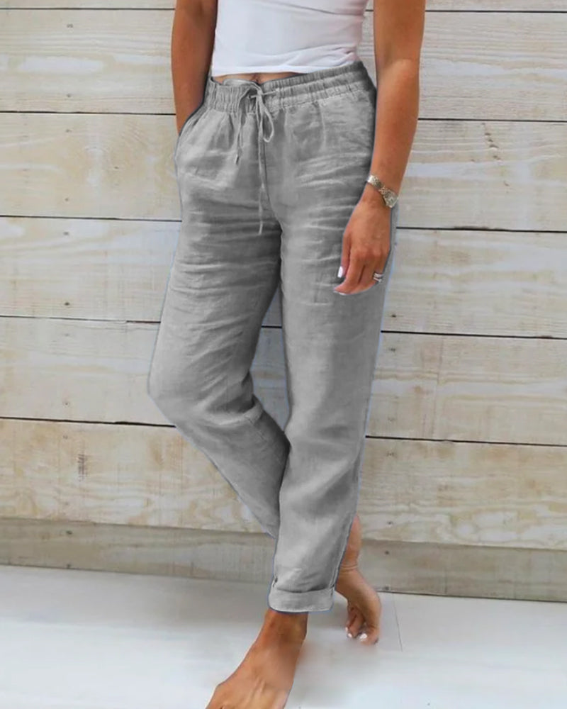 Lilly | Linen Blend Pants