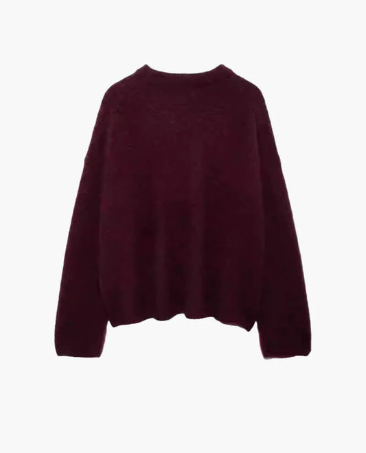 Sheila Burgundy Pullover