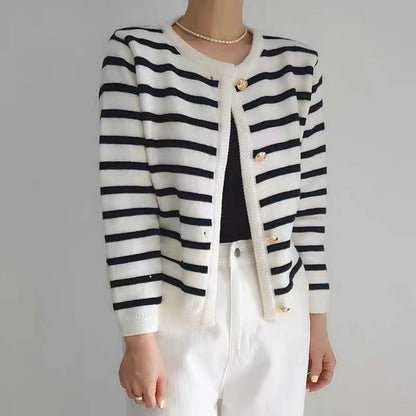 Clea | Chic Striped Cardigan