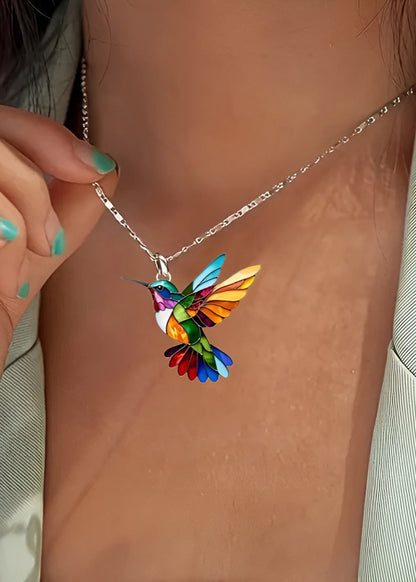 Camellia | Graceful Hummingbird Necklace