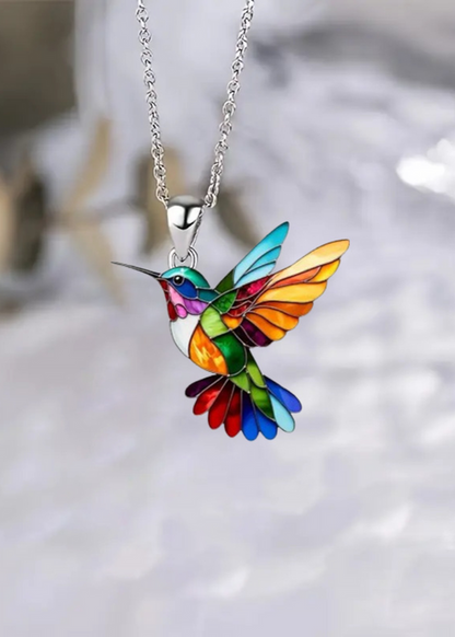 Camellia | Graceful Hummingbird Necklace