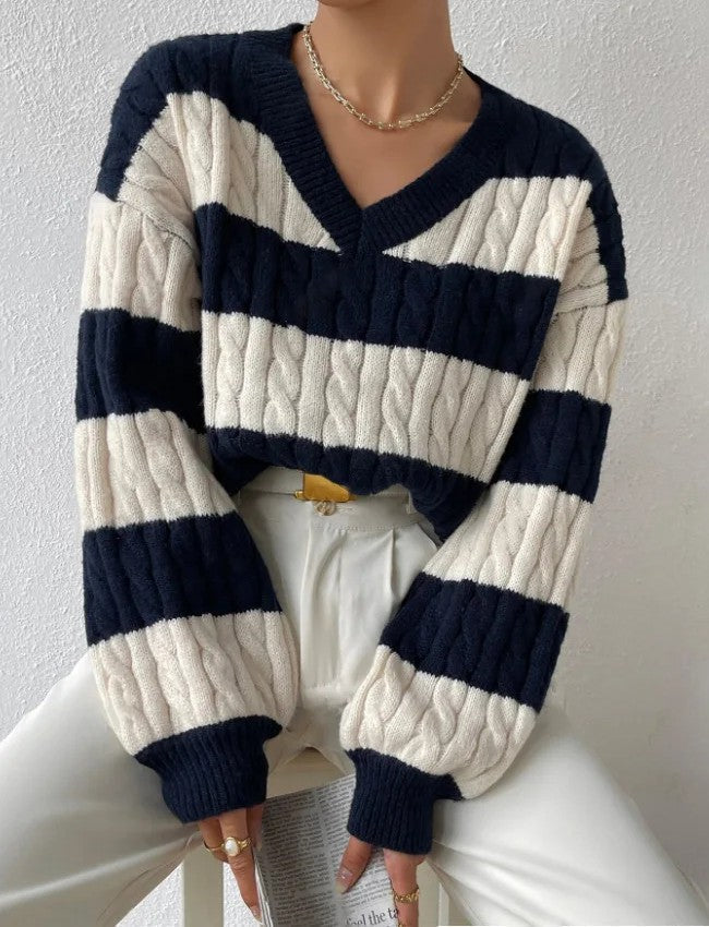 Romy | Luxe Stripe Sweater