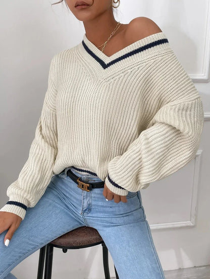 Christine | Elegant V-Neck Sweater