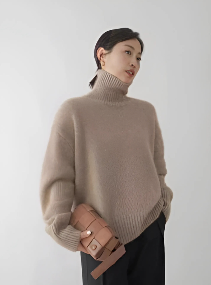 LENA™ | CASHMERE TURTLENECK JUMPER