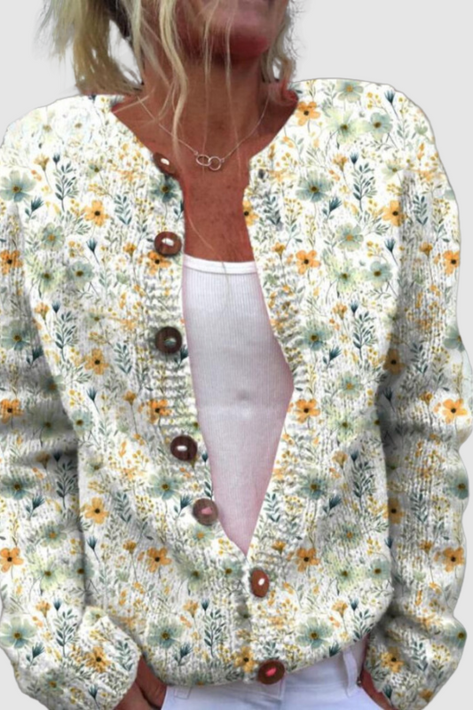 Freya | Floral Print Cardigan