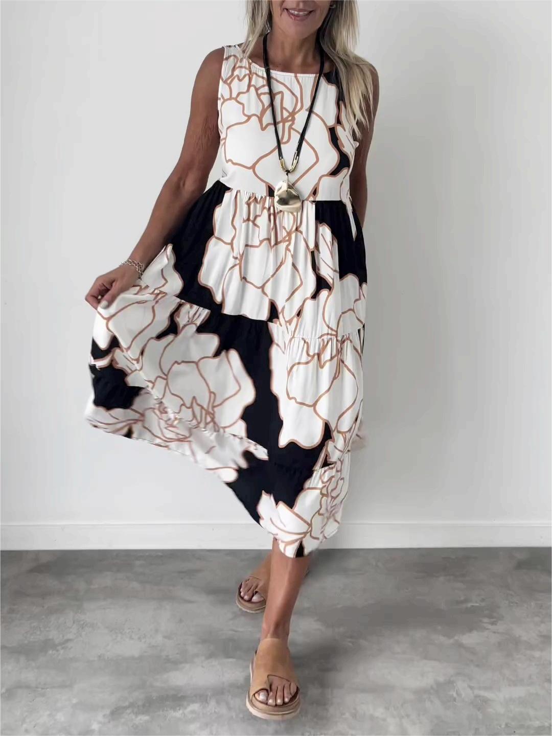 Avelora® | Flowing Bloom Maxi Dress