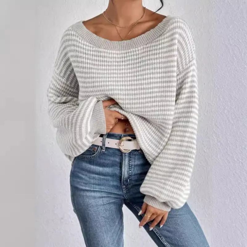 Zoya | Cozy Striped Knit Sweater