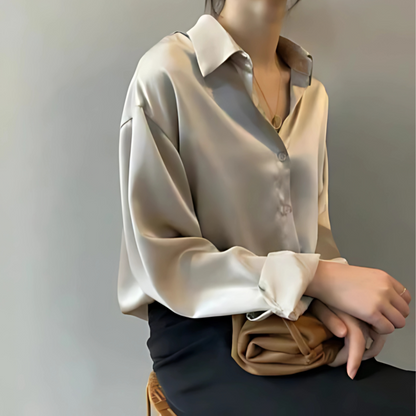 Jenny | Elegant Satin Blouse