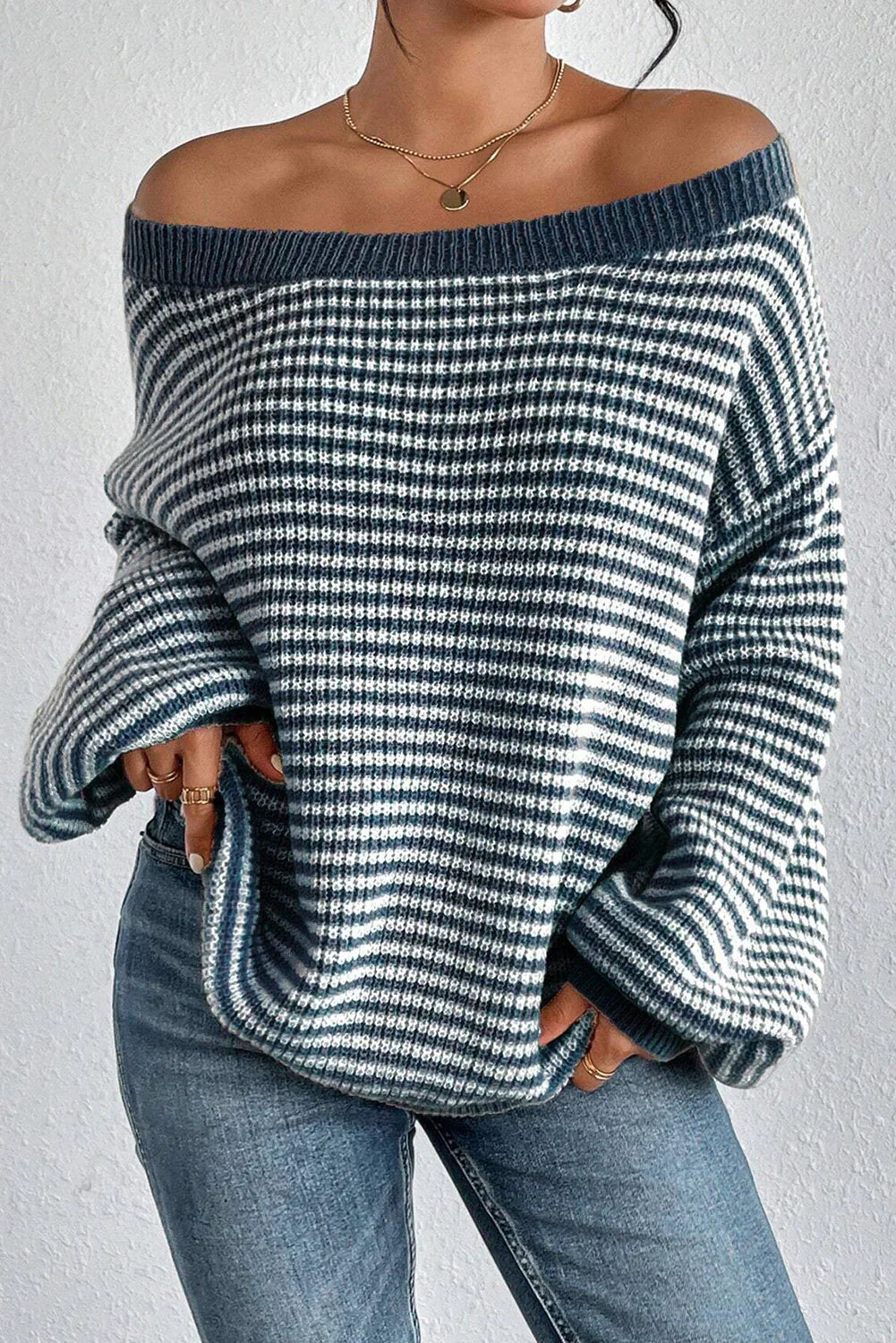 Zoya | Cozy Striped Knit Sweater