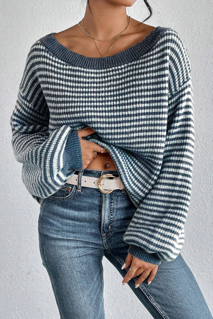 Zoya | Cozy Striped Knit Sweater