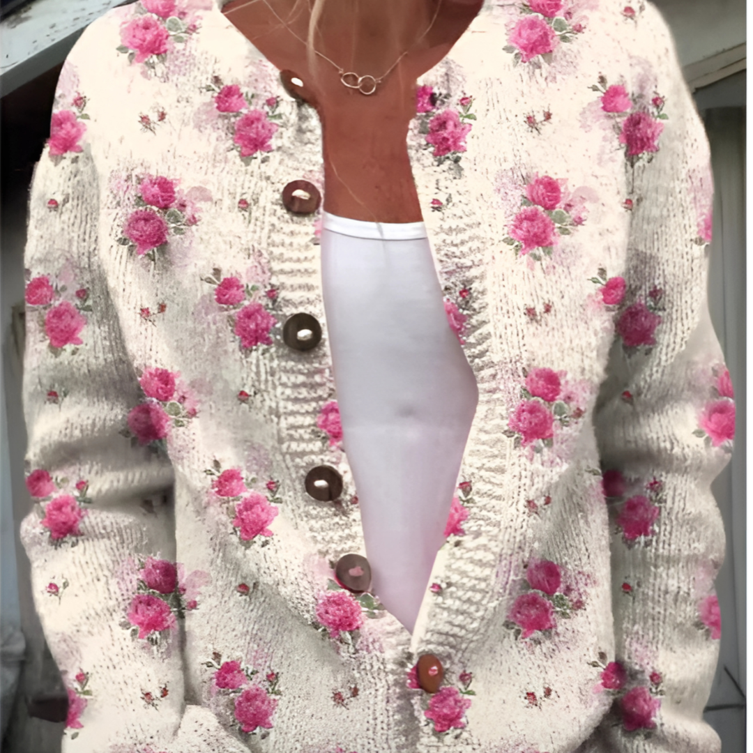 Freya | Floral Print Cardigan