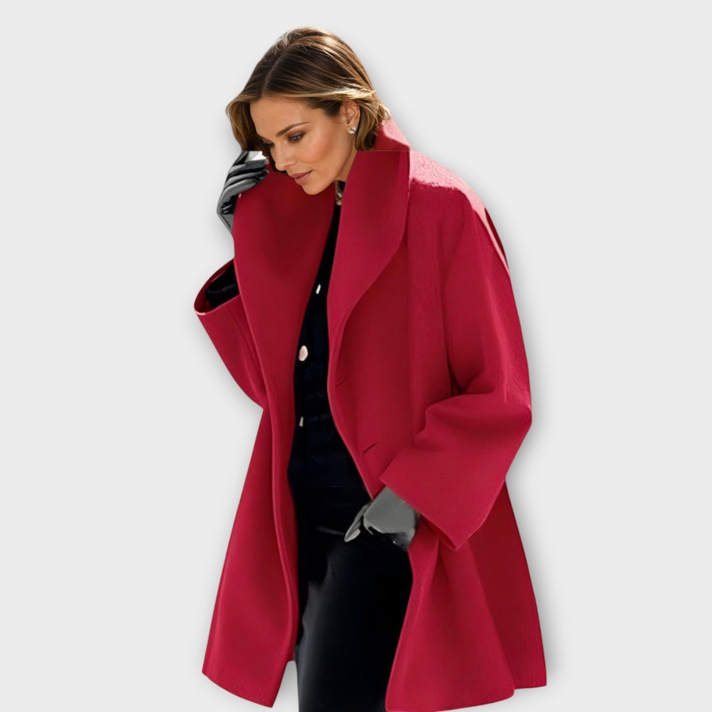 Isabelle - Elegant Coat with Stand-Up Collar