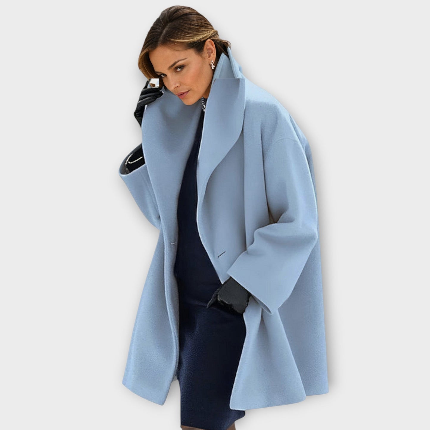 Isabelle - Elegant Coat with Stand-Up Collar