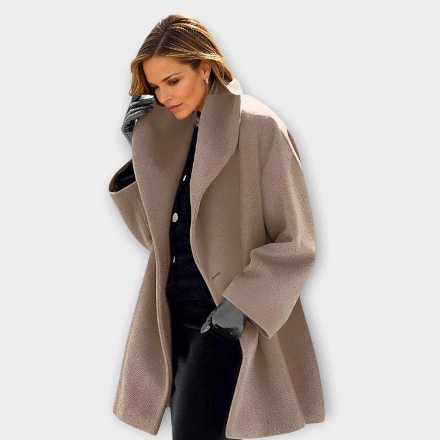 Isabelle - Elegant Coat with Stand-Up Collar